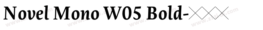 Novel Mono W05 Bold字体转换